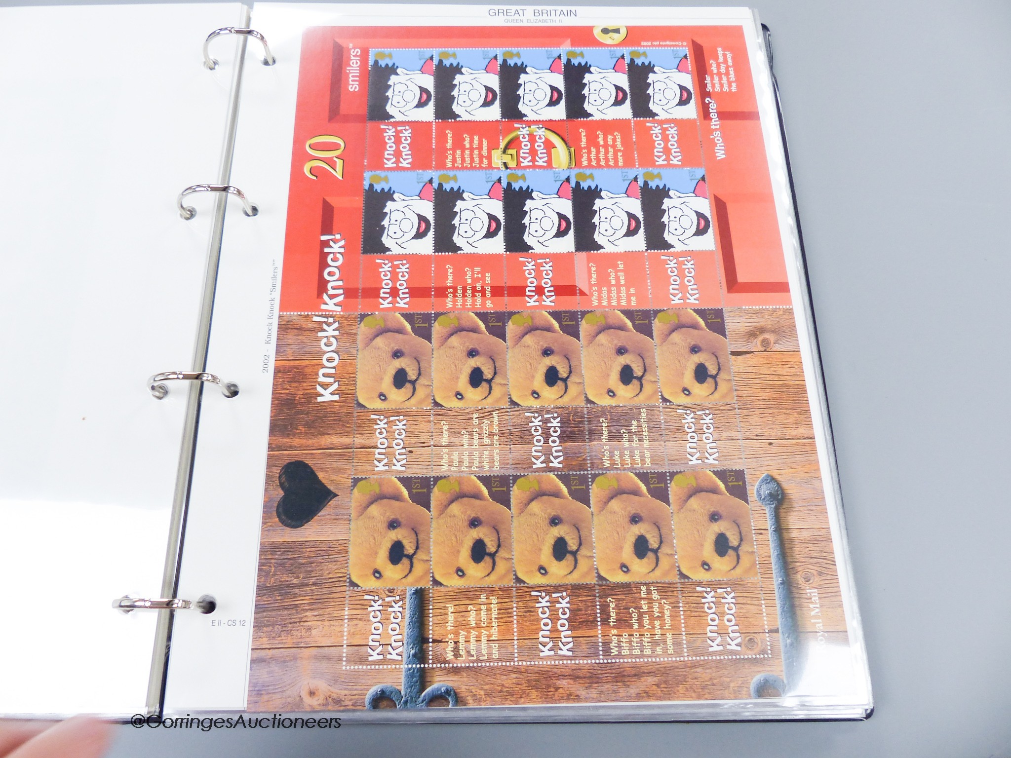 Great Britain stamps album, Smiler sheets from 2000–2005, one album